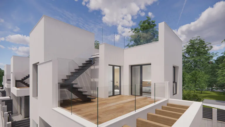 Modernas villas de nueva construcción en La Herrada Los Montesinos con piscina privada