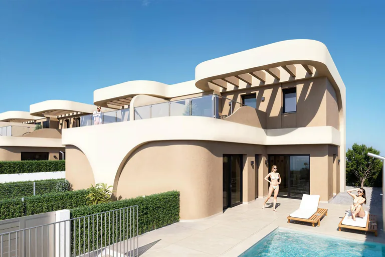 Modernas villas adosadas en Daya Nueva con diseño contemporáneo y excelentes conexiones