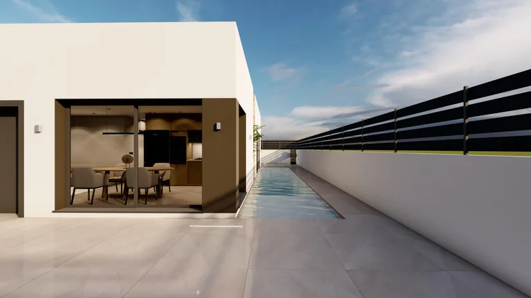 Modernas villas independientes en Monteazul Benijófar con piscina y solárium opcionales