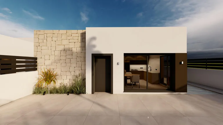 Modernas villas independientes en Monteazul Benijófar con piscina y solárium opcionales