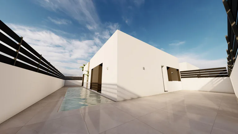 Modernas villas independientes en Monteazul Benijófar con piscina y solárium opcionales