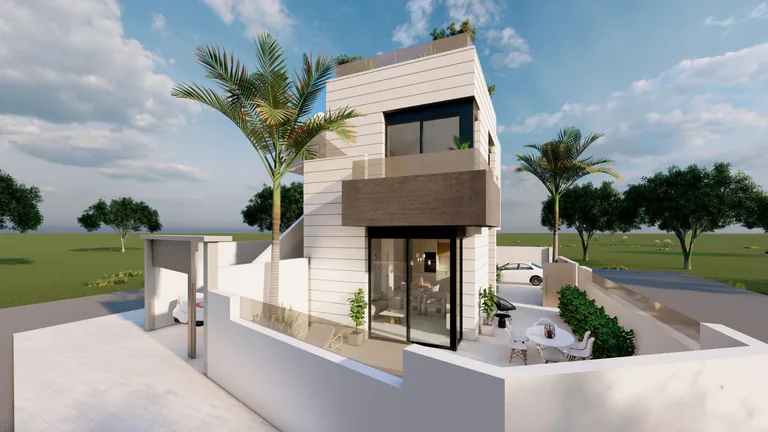 Exclusivos bungalows de nueva construcción con piscina privada en Pilar de la Horadada