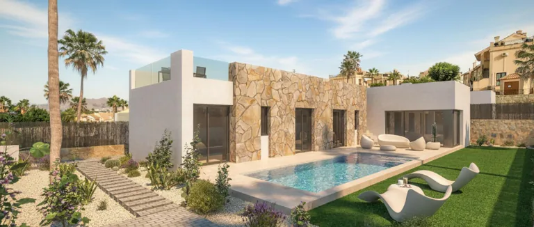Villas de lujo de nueva construcción junto al campo de golf La Finca en Algorfa