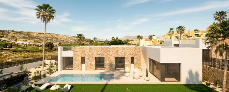 Villas de lujo de nueva construcción junto al campo de golf La Finca en Algorfa