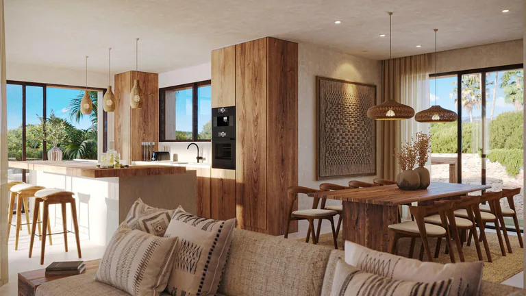 Villa de nueva construcción estilo Ibiza con características de lujo en Jávea