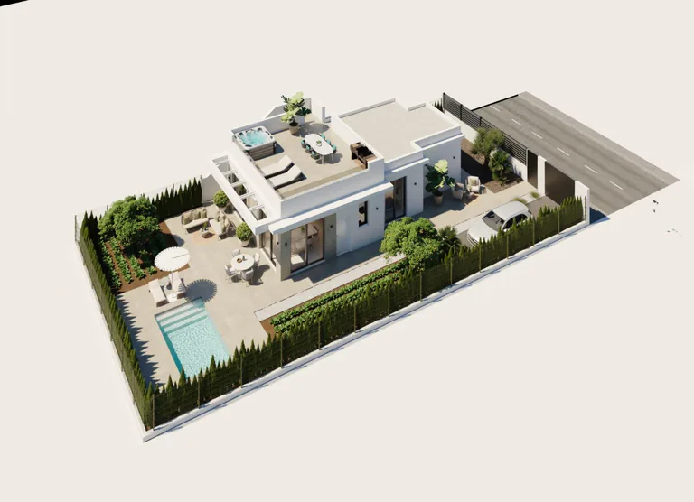 Villas de Obra Nueva en Hacienda del Álamo Golf Resort, Murcia