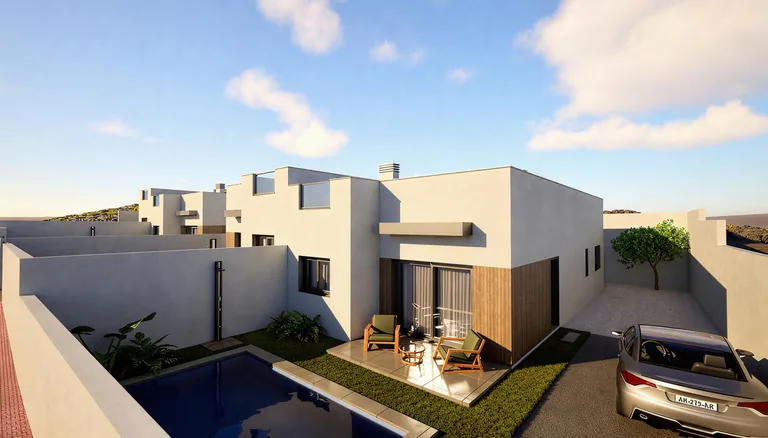 Villas independientes de nueva construcción con piscina privada en el Country Club de Mazarrón