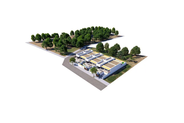 Casas adosadas de nueva construcción estilo Ibiza en Dolores, Costa Blanca