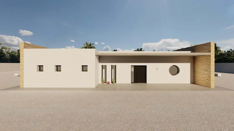 Moderna villa de nueva construcción en una gran parcela rústica cerca de Pinoso