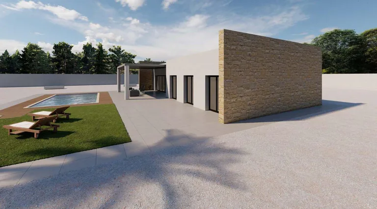 Moderna villa de nueva construcción en una gran parcela rústica cerca de Pinoso