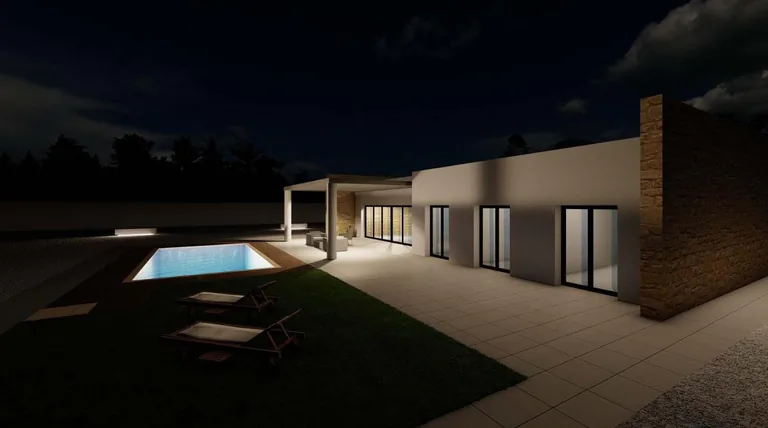 Moderna villa de nueva construcción en una gran parcela rústica cerca de Pinoso