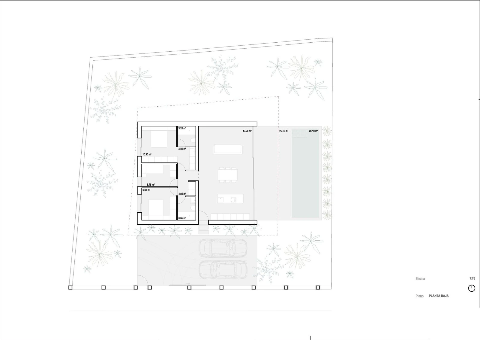 Unit NV-101887 — Villa minimalista de nueva construcción en Benidorm con piscina privada