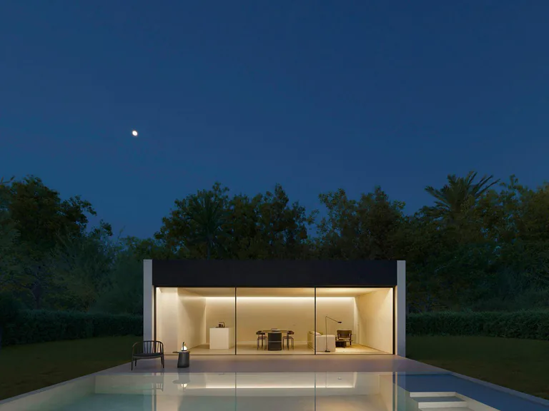 Villa minimalista de nueva construcción en Benidorm con piscina privada
