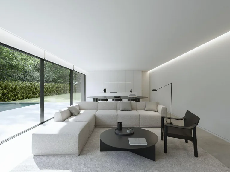 Villa minimalista de nueva construcción en Benidorm con piscina privada