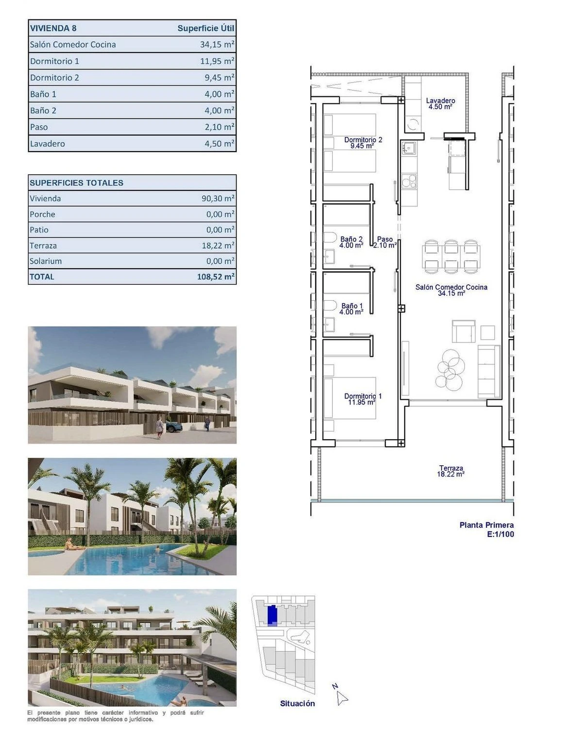 Unit NV-101888 — Apartamentos y bungalós de nueva construcción en venta en Pilar de la Horadada, cerca de la playa