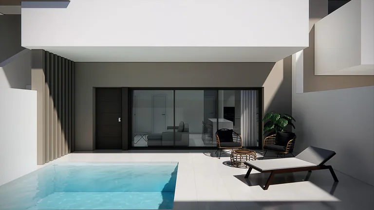 Bungalows de nueva construcción en venta en Pilar de la Horadada, a 3 km de la playa