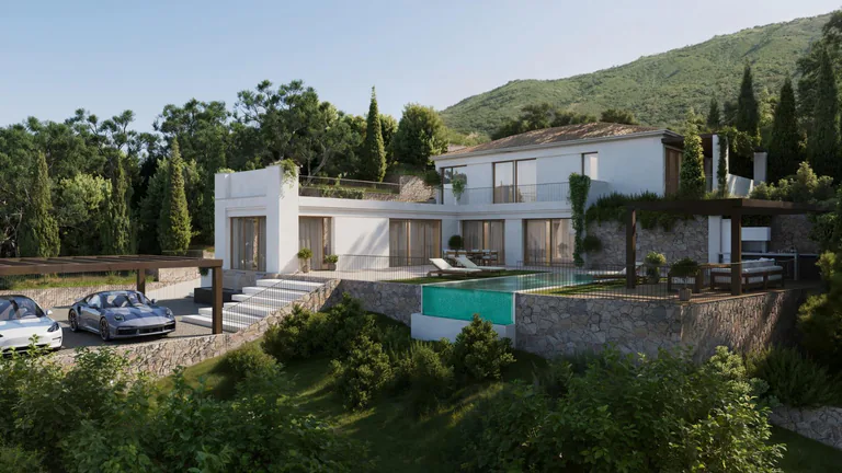 Villas de lujo de nueva construcción en venta en Elviria-Marbella Este, cerca de la playa