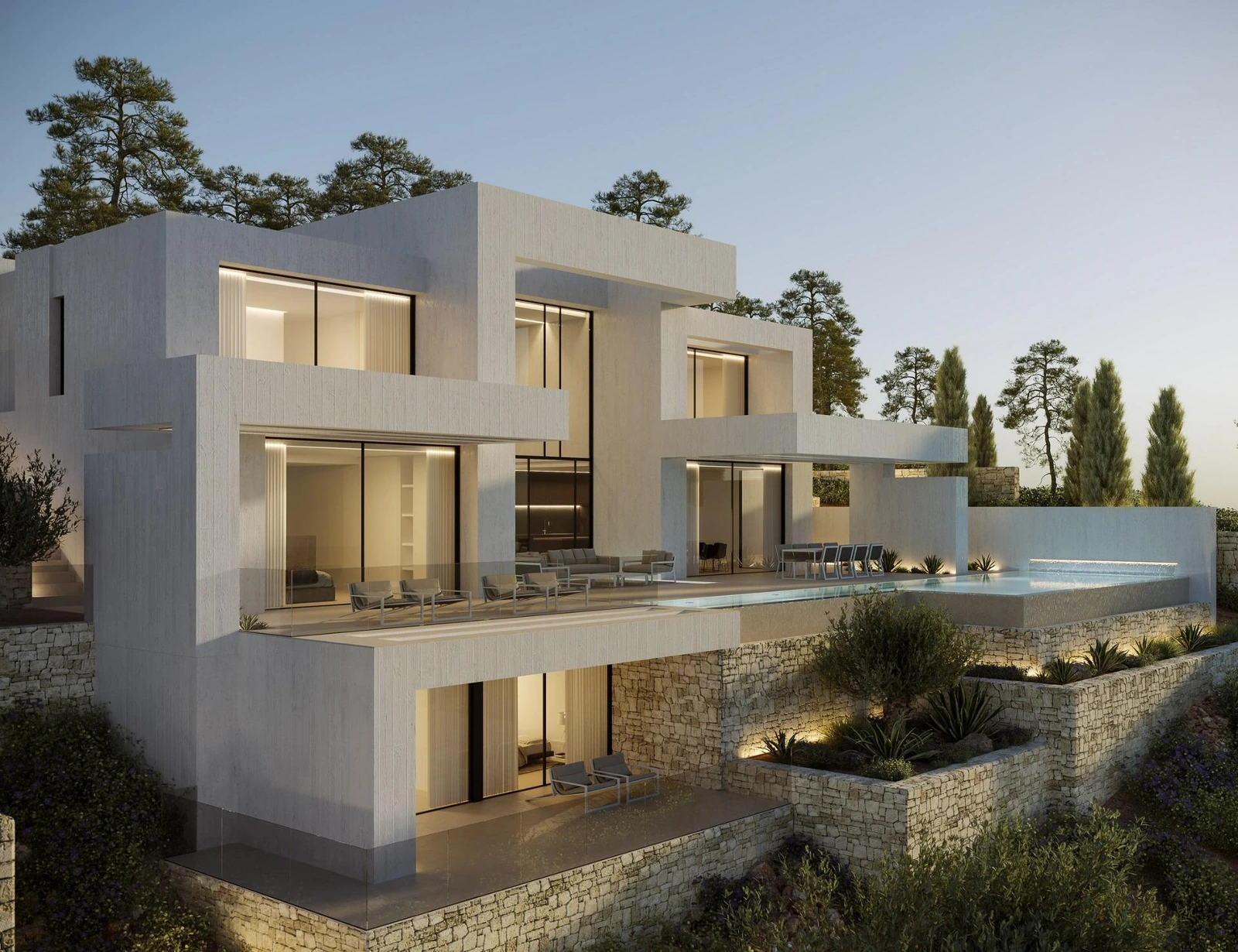 Unit NV-101962 — Villa de lujo de nueva construcción con vistas al mar cerca de la playa de Granadella, en Jávea