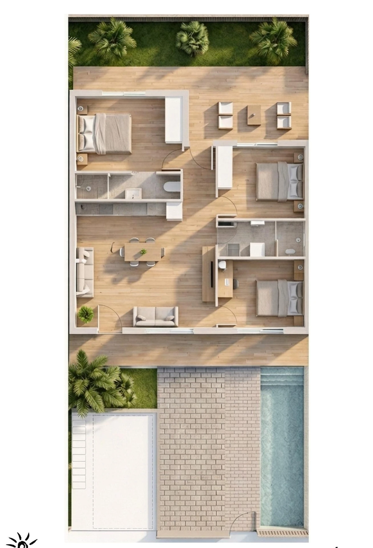 Unit NV-101964 — Bungalows de nueva construcción de estilo boutique con piscina privada en Pilar de la Horadada, a 2 km de la playa