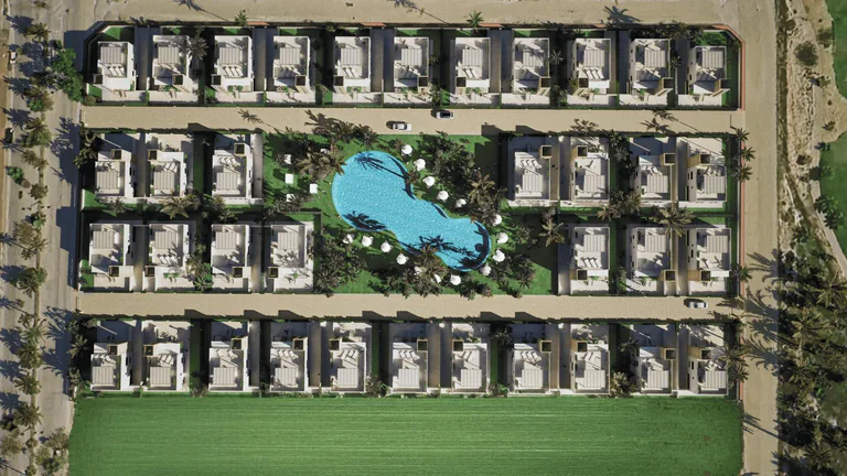 Villas de nueva construcción en Camposol Golf (Mazarrón-Murcia) con solárium privado y sótano