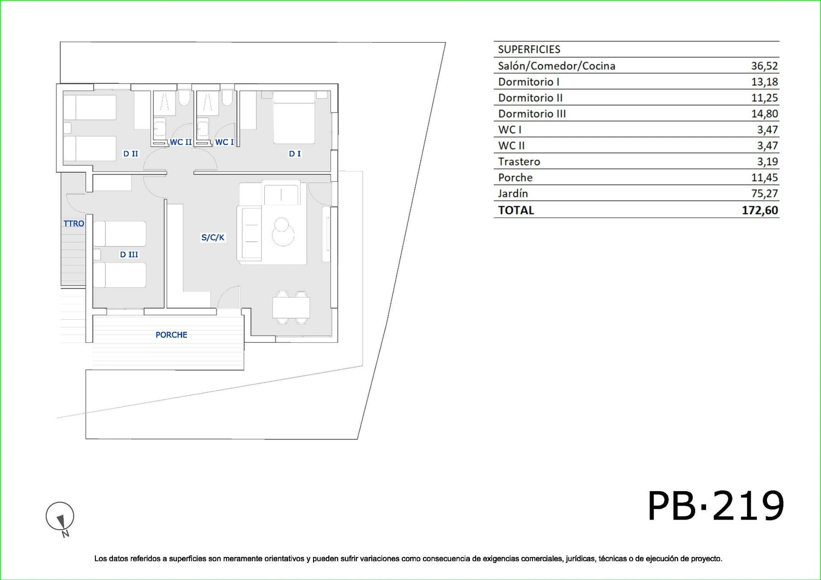 Unit NV-102006 — Bungalows Modernos de Obra Nueva en San Miguel de Salinas con 3 Piscinas Comunitarias
