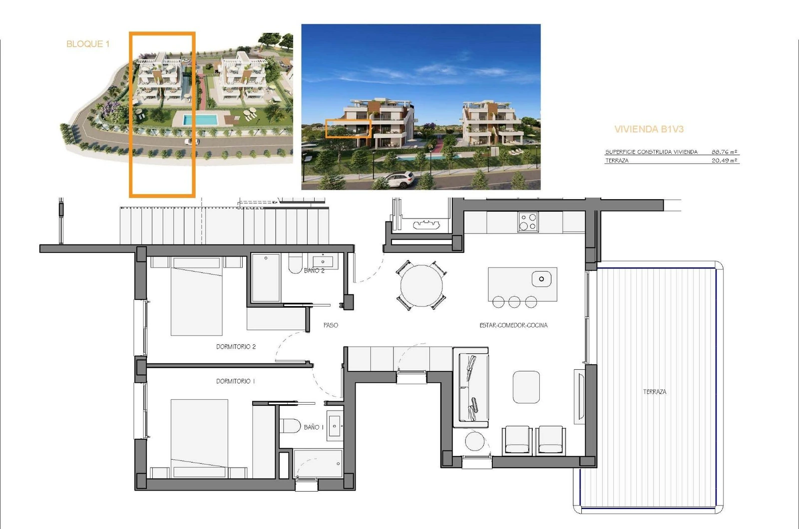 Unit NV-102112 — Apartamentos de Obra Nueva en Hacienda del Álamo Golf Resort, Murcia