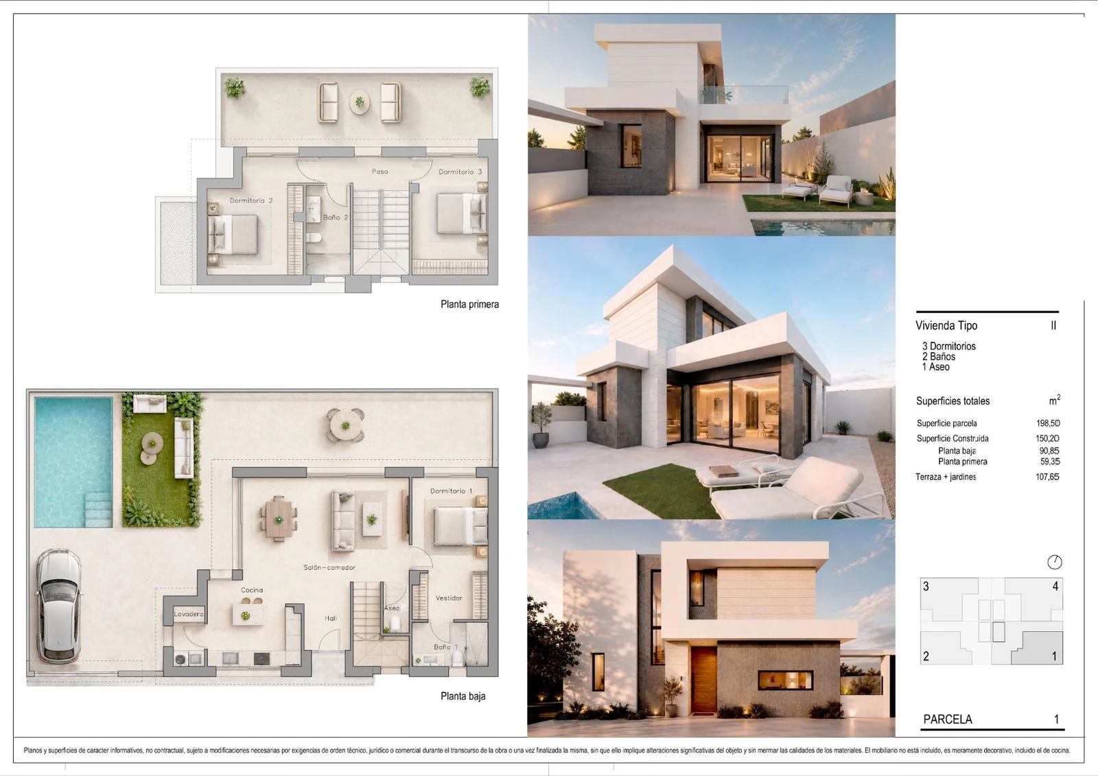 Unit NV-102351 — Villas modernas de nueva construcción en Pilar de la Horadada, cerca de la playa