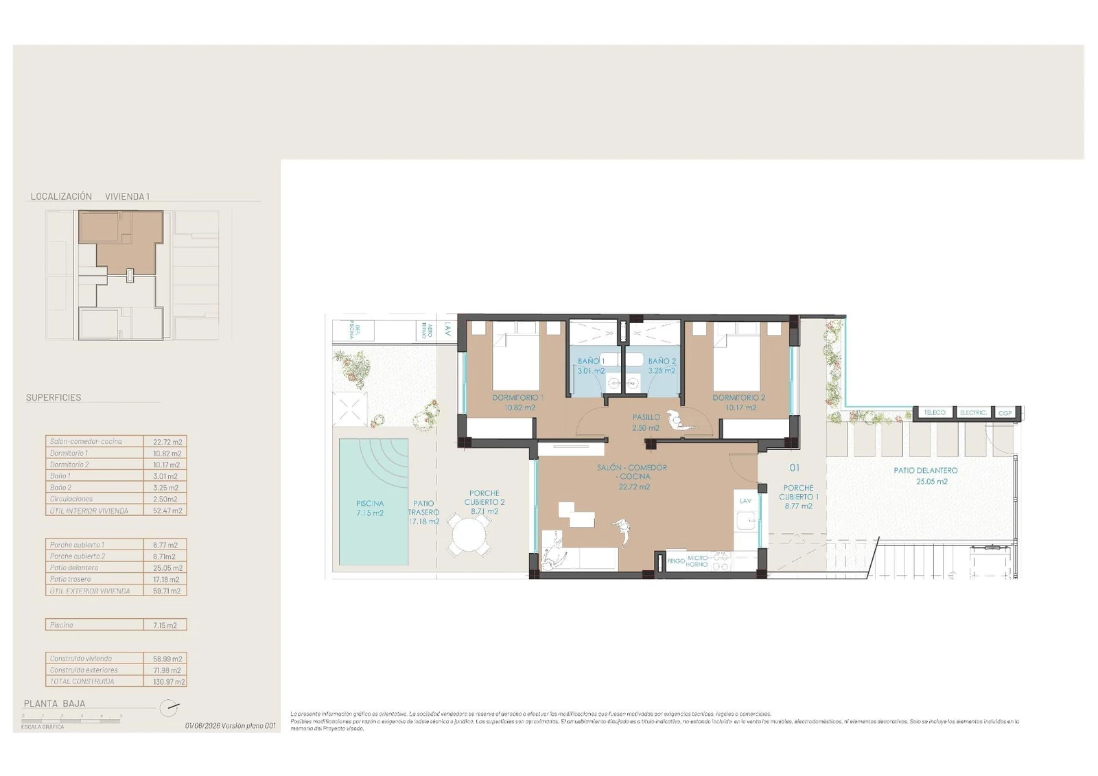 Unit NV-102418 — New-build Ground Floor Bungalow in San Pedro del Pinatar