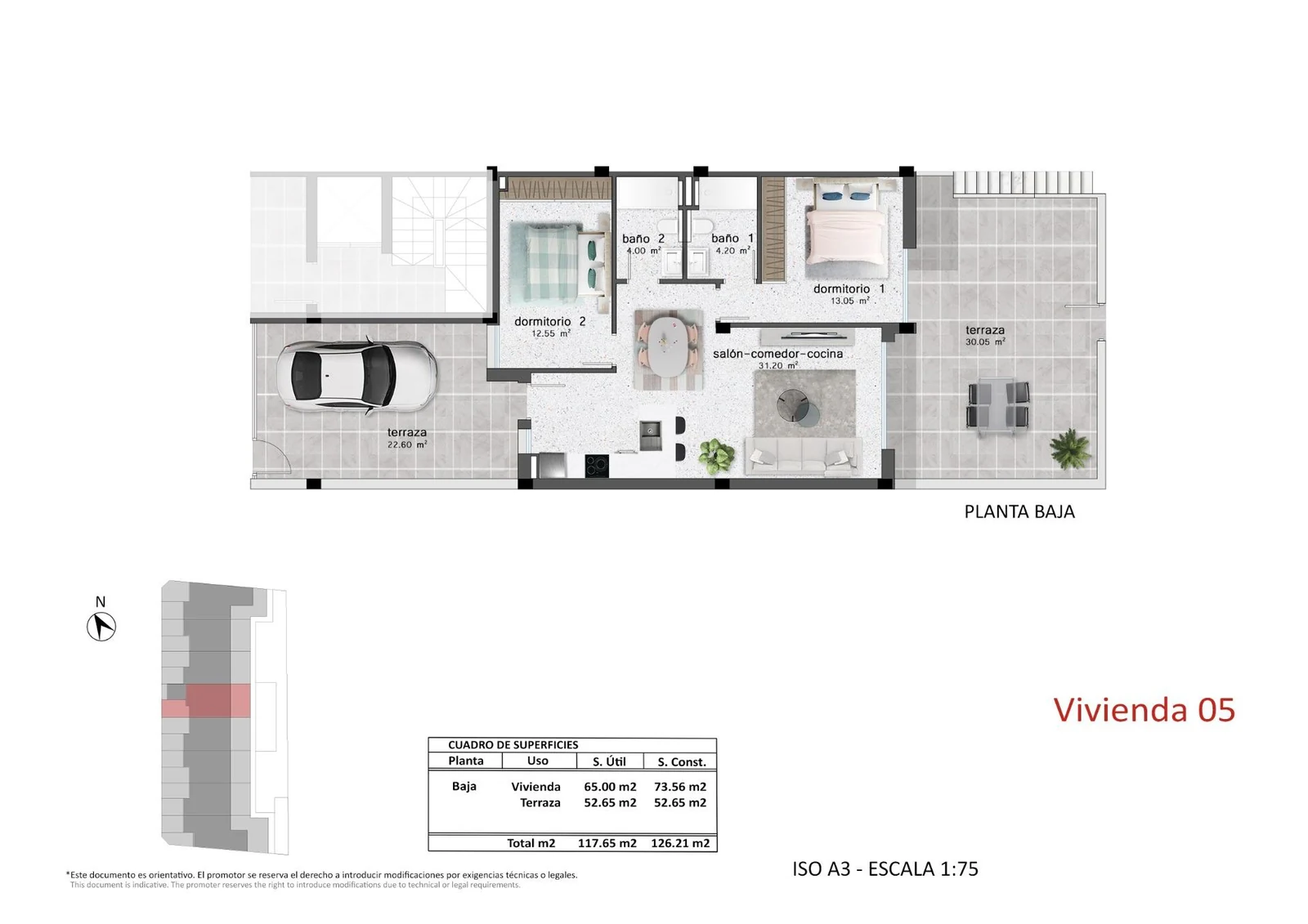 Unit NV-102459 — Neubau Ground Floor Bungalow in Pilar de La Horadada