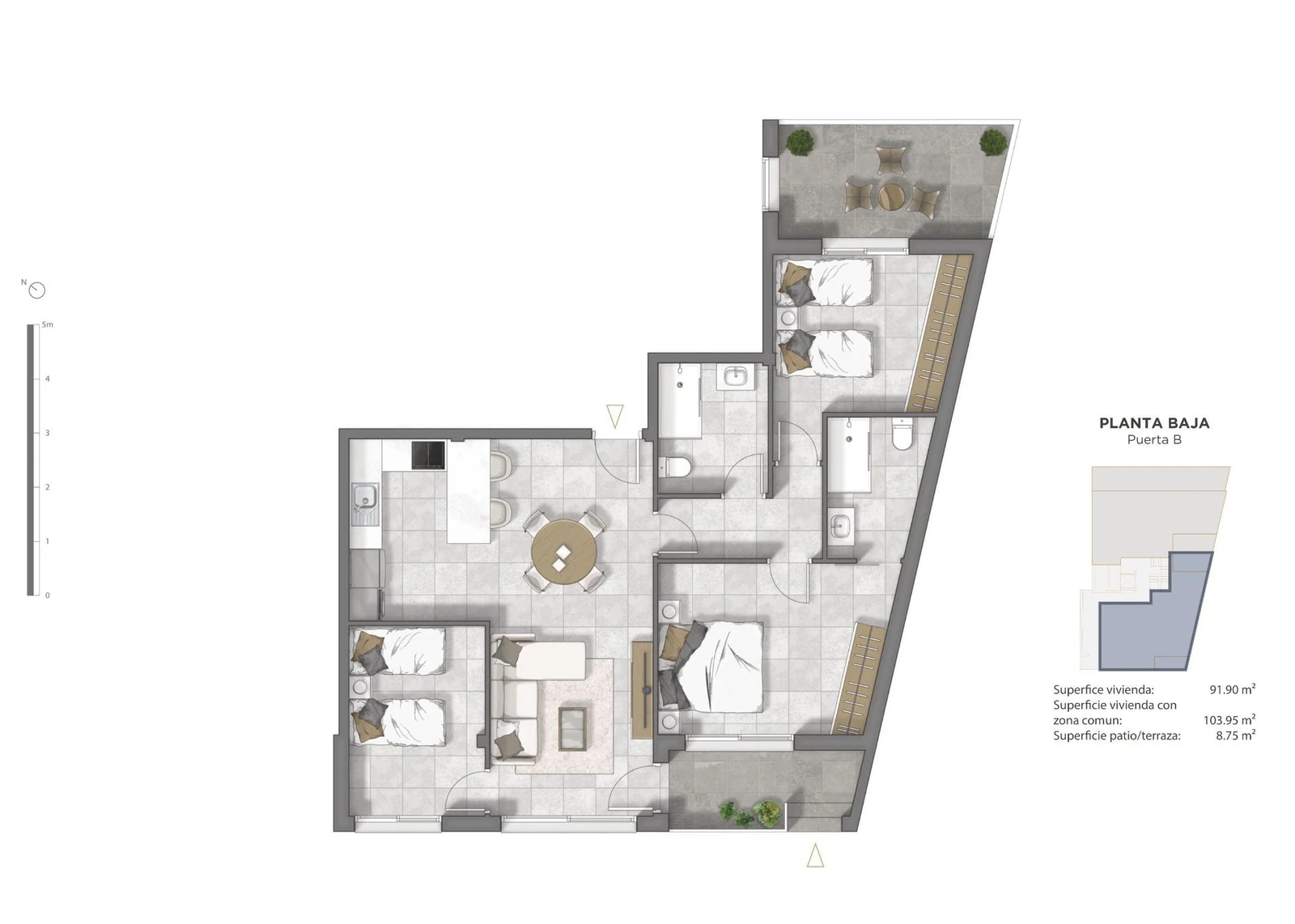 Unit NV-102516 — New-build Apartamento in Guardamar del Segura
