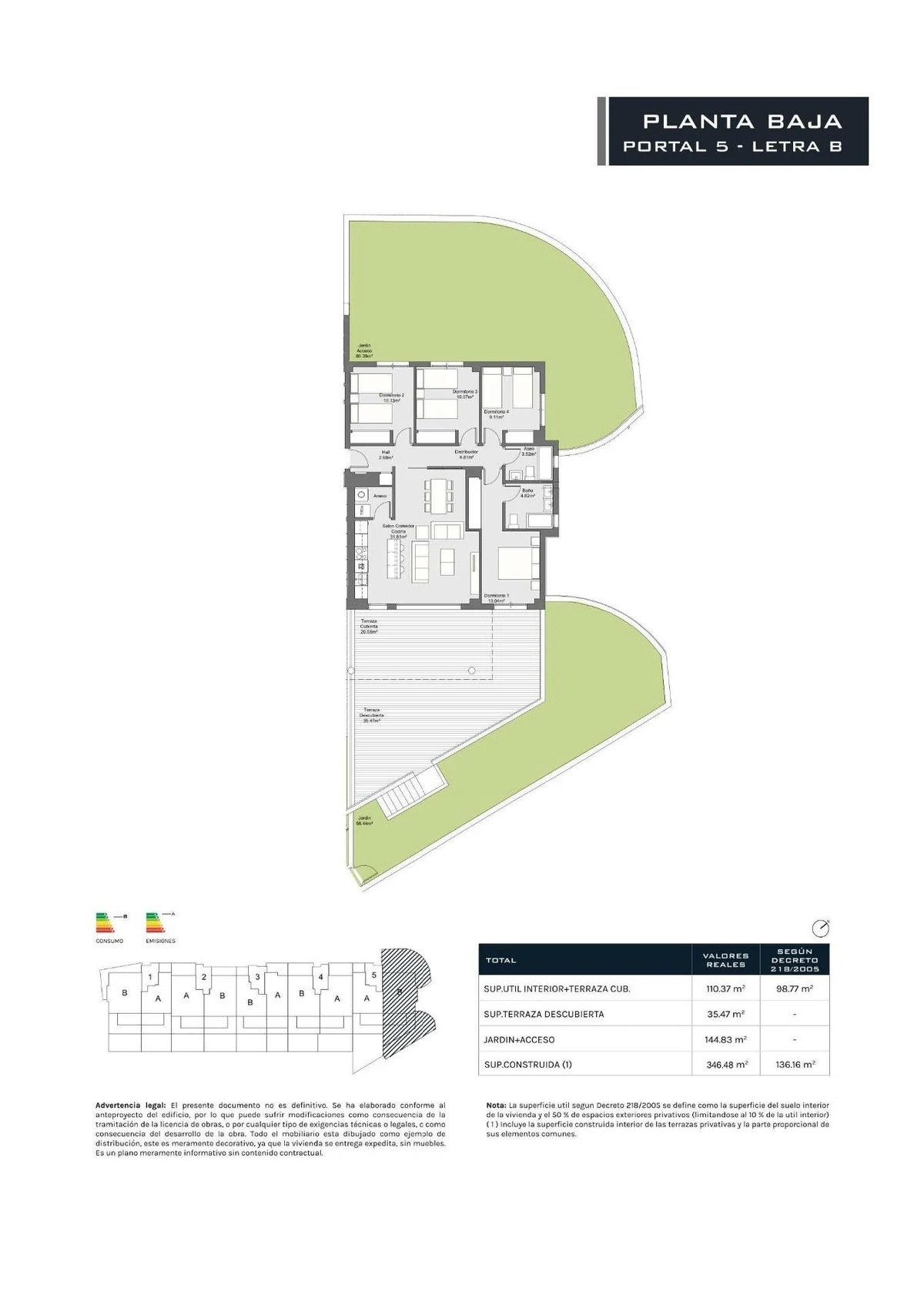 Unit NV-102611 — planta baja de obra nueva en Torremolinos
